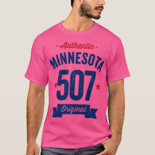 Authentic Minnesota 507エリアコード Tシャツ