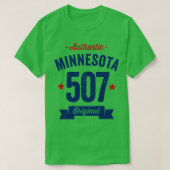Authentic Minnesota 507エリアコード Tシャツ (デザイン正面)