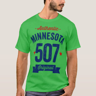 Authentic Minnesota 507エリアコード Tシャツ