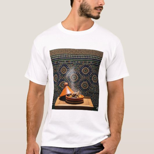 Authentic Moroccan Vibes – Tagine with Traditional Tシャツ (正面)