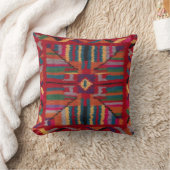 Authentic Red Kilim Pillows：トルコの遺産 クッション (ブランケット)