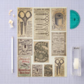 Authentic Vintage Sewing Adverts ES2 Decoupage 薄葉紙 (クラフト)