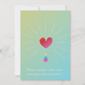 Authenticity Attracts, Inspirational Greeting card シーズンカード (正面)