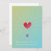 Authenticity Attracts, Inspirational Greeting card シーズンカード (正面/裏面)