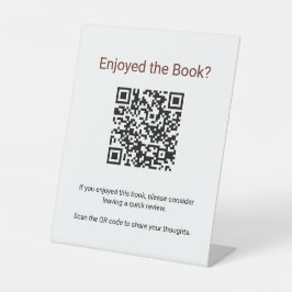 Author Book Launch Scan to Review Dispaly 台座サイン