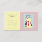 Author Book Promotion Custom YA Novel Pastel 名刺 (正面)