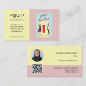 Author Book Promotion Custom YA Novel Pastel 名刺 (正面/裏面)