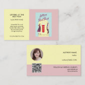 Author Book Promotion Custom YA Novel Pastel 名刺 (正面/裏面)