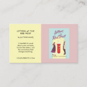 Author Book Promotion Custom YA Novel Pastel 名刺 (正面)