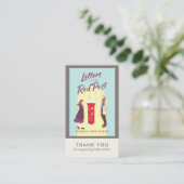 Author Book Review Request Card QR Code Taupe 名刺 (スタンド正面)