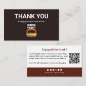 Author Book Review Request QR Code Thank you 名刺 (正面/裏面)