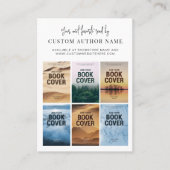 Author Book Series Marketing Custom Photo Collage 名刺 (正面)