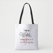 Author gifts funny writer tote bags トートバッグ (正面)