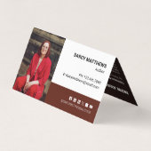 Author Promotional Book Marketing Photo 名刺 (裏面)