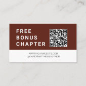 Author QR Book Review Request Free Bonus Chapter 名刺 (裏面)