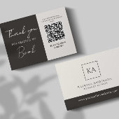 Author QR Code Book Review Request Minimal  エンクロージャーカード