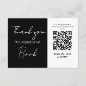 Author QR Code Book Review Request Minimal  エンクロージャーカード (正面)