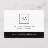 Author QR Code Book Review Request Minimal  エンクロージャーカード (裏面)