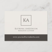 Author QR Code Book Review Request Minimal  エンクロージャーカード (裏面)