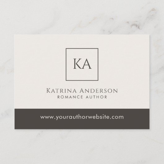 Author QR Code Book Review Request Minimal  エンクロージャーカード (裏面)