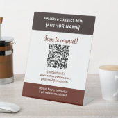 Author QR Code Follow & Connect Book Event Display 台座サイン (インサイチュ)