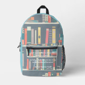 Author Quote Backpack by Sommer Hamilton プリントバックパック (正面)