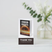 Author Review Request Card QR Code Book Launch 名刺 (スタンド正面)