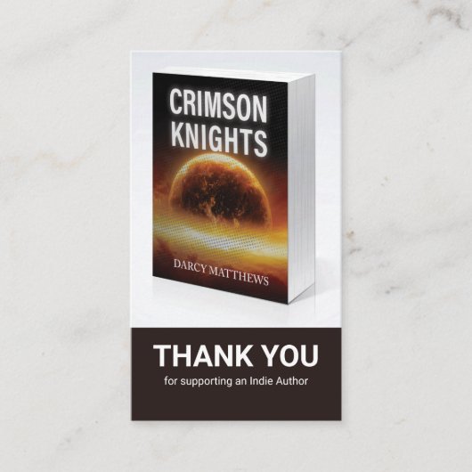 Author Review Request Card QR Code Book Launch 名刺 (正面)