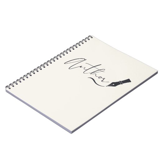 Author Script Notebook – Minimalist Writer Journal ノートブック (左側)