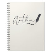 Author Script Notebook – Minimalist Writer Journal ノートブック (正面)