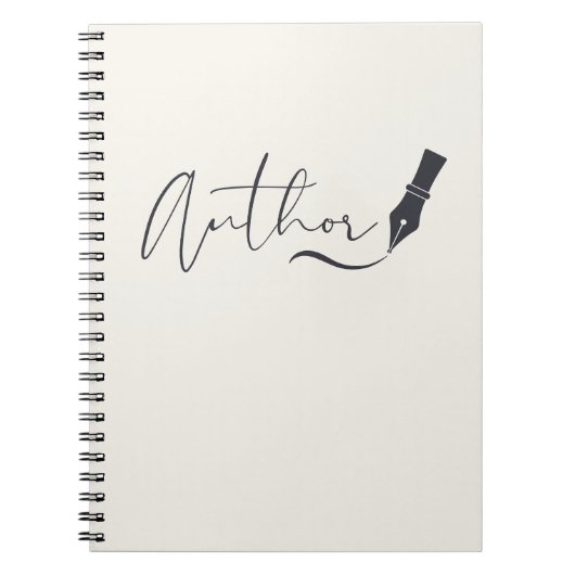 Author Script Notebook – Minimalist Writer Journal ノートブック (正面)