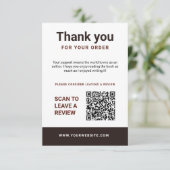 Author Thank You Insert Card Book Review Request エンクロージャーカード (スタンド正面)