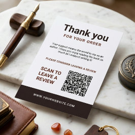 Author Thank You Insert Card Book Review Request エンクロージャーカード