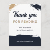 Author Thank you Reader Appreciation Insert Book ポストカード (正面)