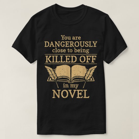 Author Writer Novelist T-Shirt Tシャツ (デザイン正面)