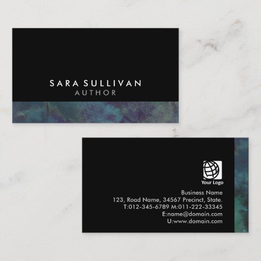 Author Writer Publishing 名刺 (正面/裏面)