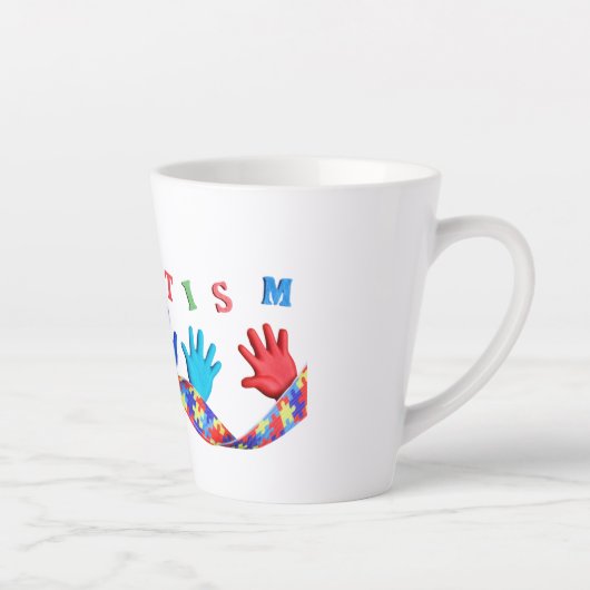 Autism カフェラテマグ (右)