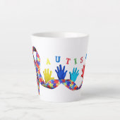 Autism カフェラテマグ (正面)