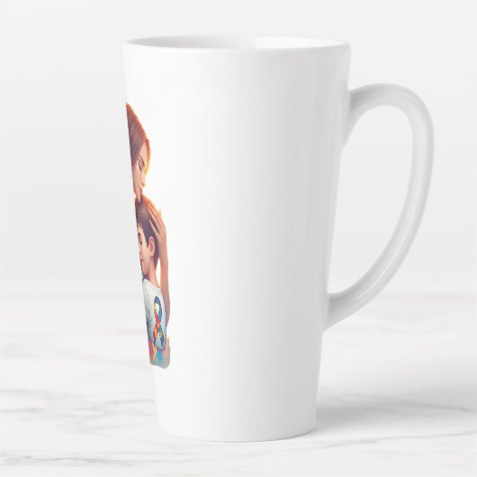 Autism カフェラテマグ (右)