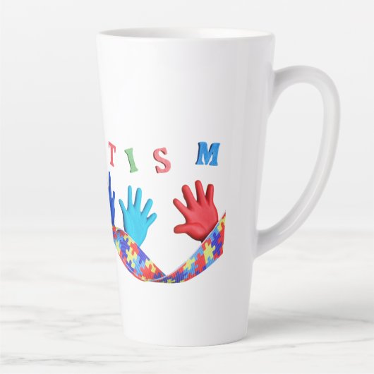 Autism カフェラテマグ (右)