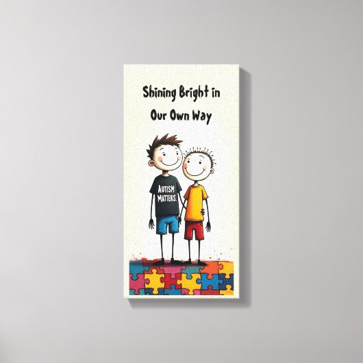 Autism キャンバスプリント (正面)