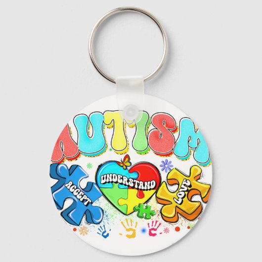 autism  キーホルダー (正面)