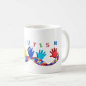 Autism コーヒーマグカップ (正面右)