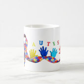 Autism コーヒーマグカップ (中央)