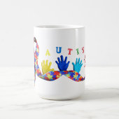 Autism コーヒーマグカップ (中央)