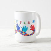 Autism コーヒーマグカップ (正面右)