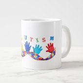 Autism ジャンボコーヒーマグカップ (正面右)