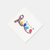 Autism スタンダードカクテルナプキン (角)