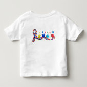 Autism トドラーTシャツ (裏面)