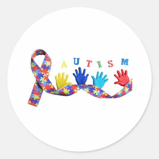 Autism ラウンドシール (正面)